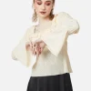 All Of White Sheer Blouse