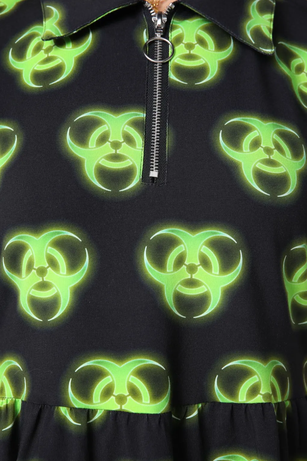 Biohazard Print Smock Dress