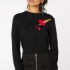Bleeding Heart Crop Knit