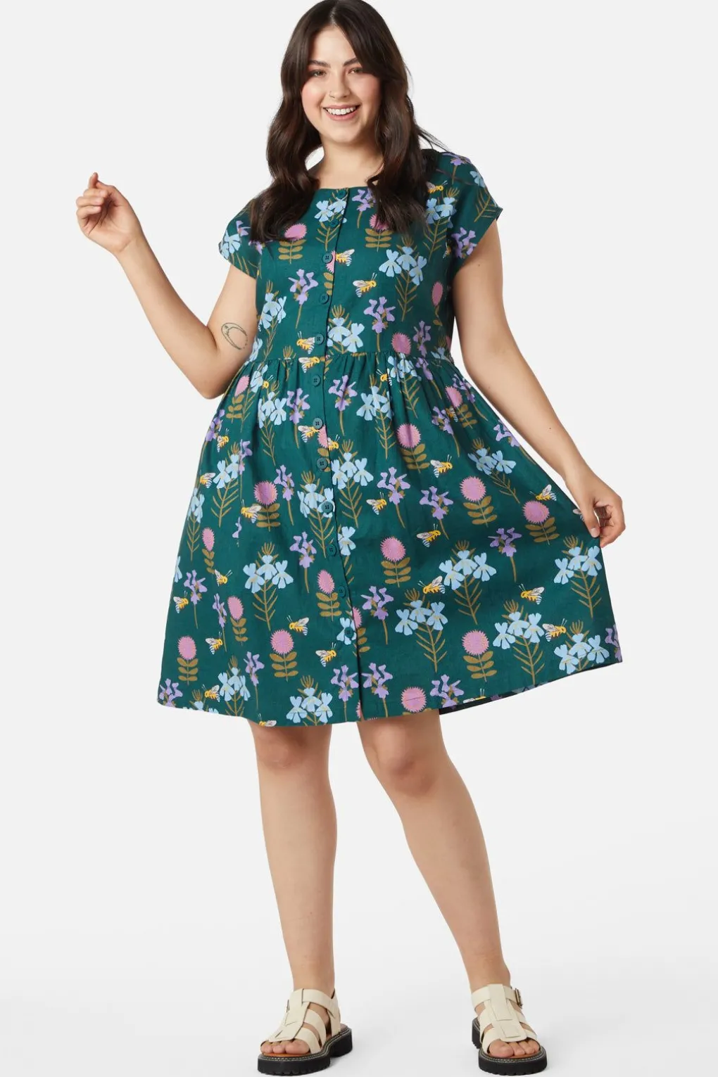 Blue Bee Mini Dress