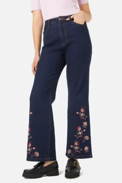 Boho Paisley Emb Jean