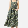 Boho Paisley Midi Dress