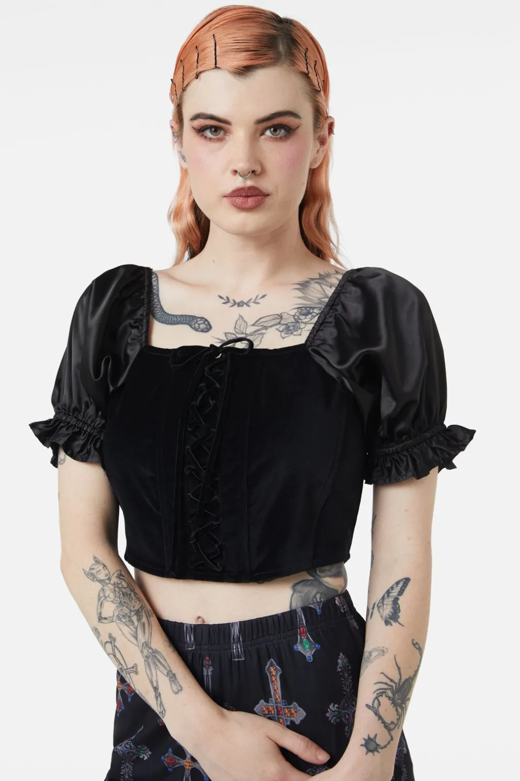 Boudoir Maid Velvet Corset