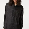 Bound U0026 Chained Satin Long Sleeve Shirt