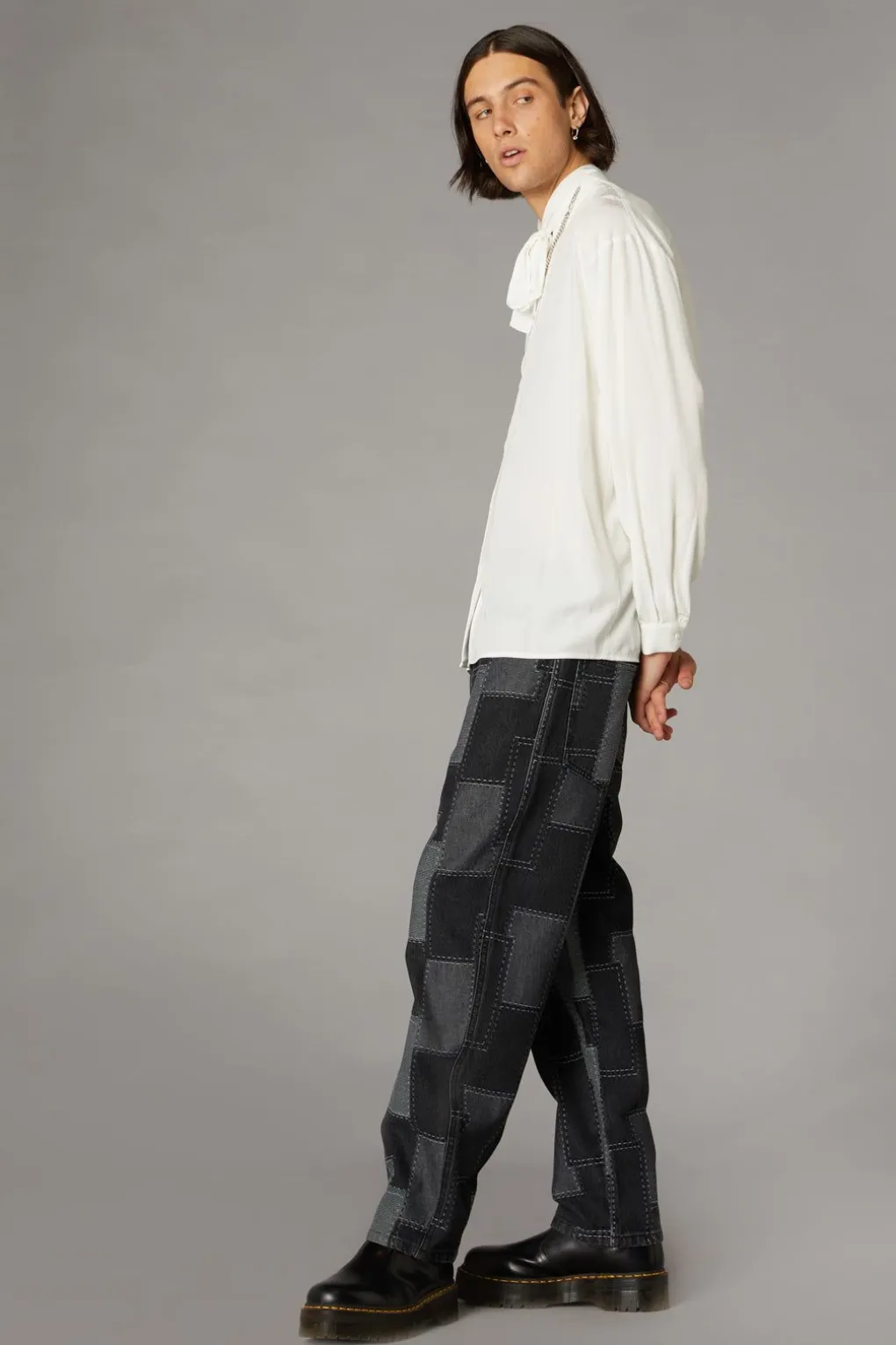 Bow Front Ls Shirt