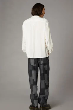Bow Front Ls Shirt
