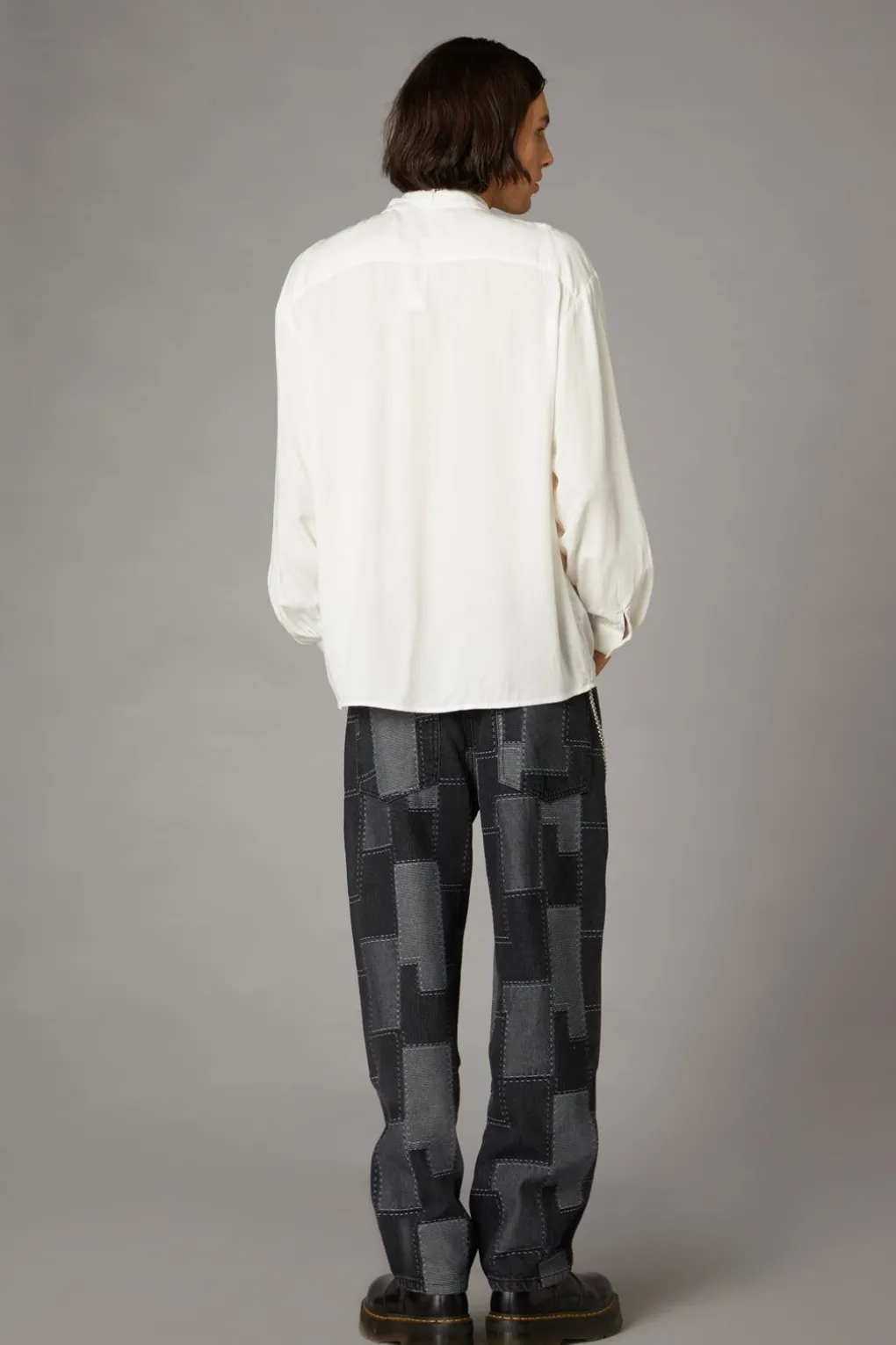 Bow Front Ls Shirt