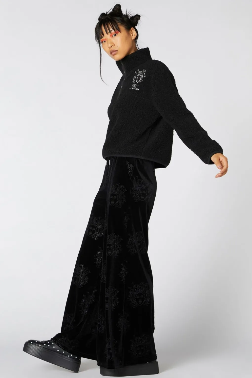 Boxy Fleece Medusa Sweater