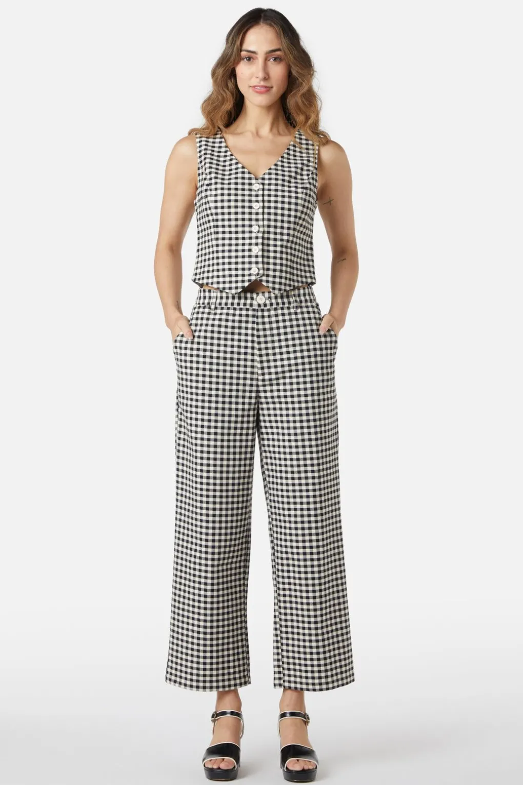 Callie Check Vest