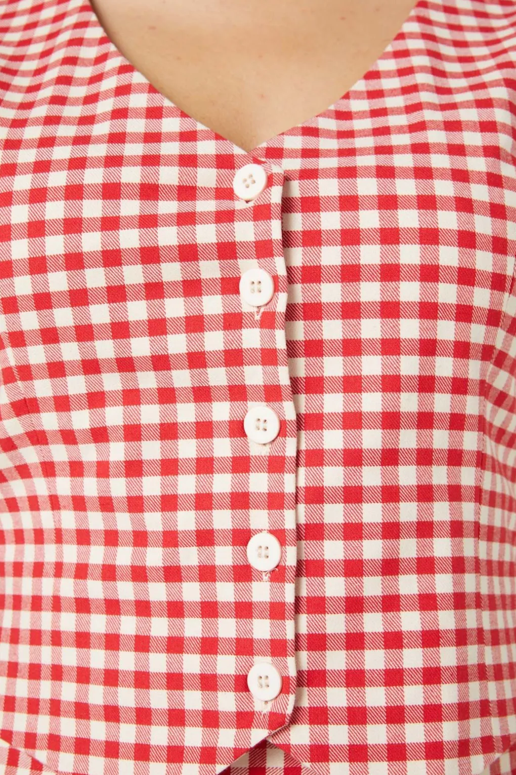 Callie Check Vest