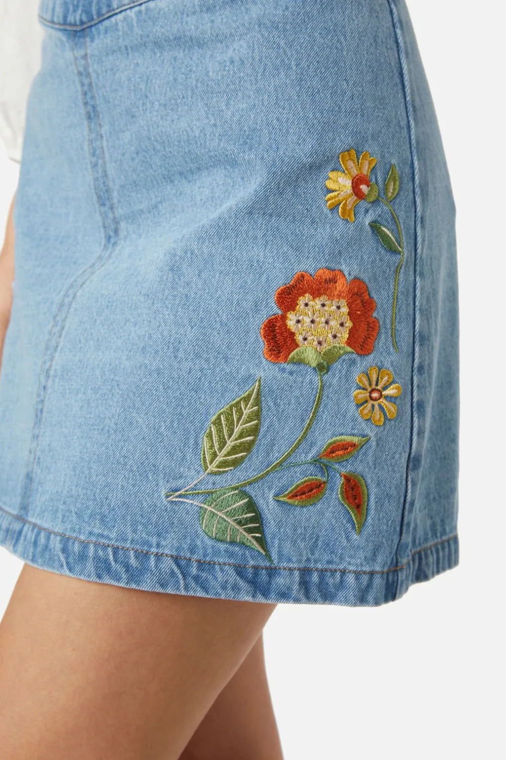 Cami Emb Skirt