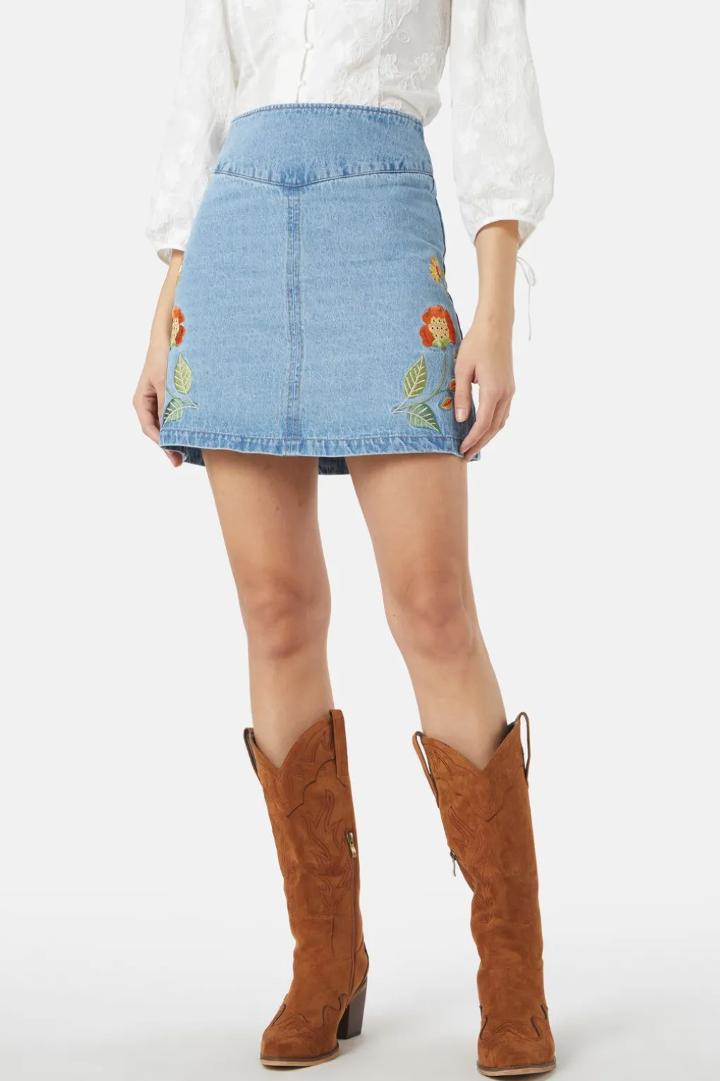 Cami Emb Skirt