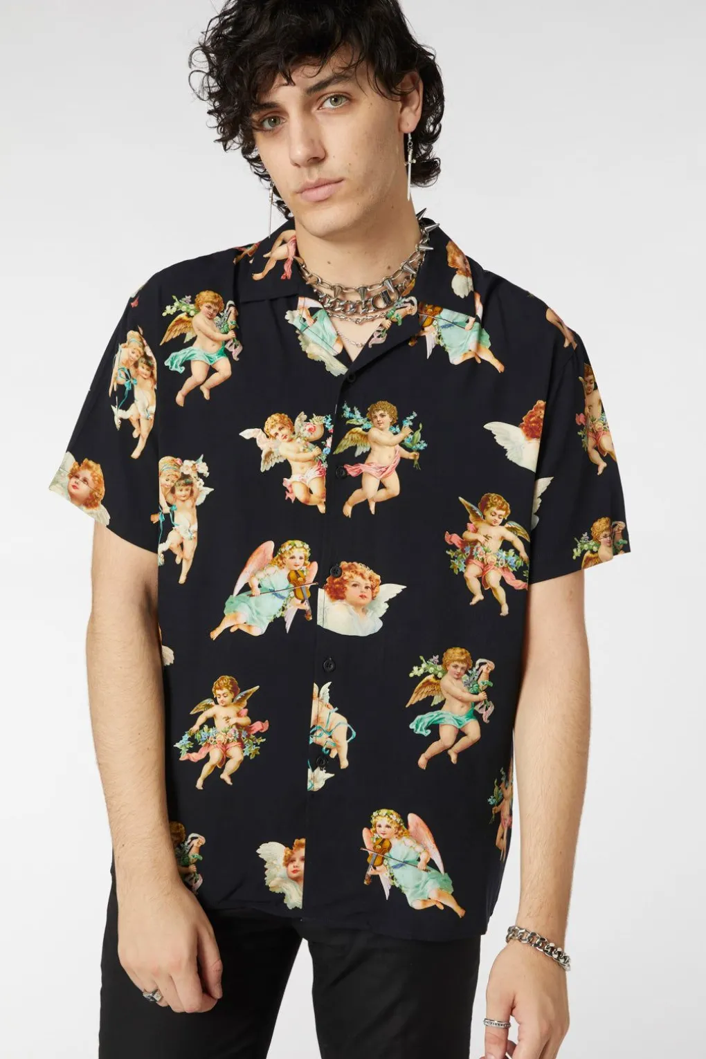 Cherub Viscose Print Shirt