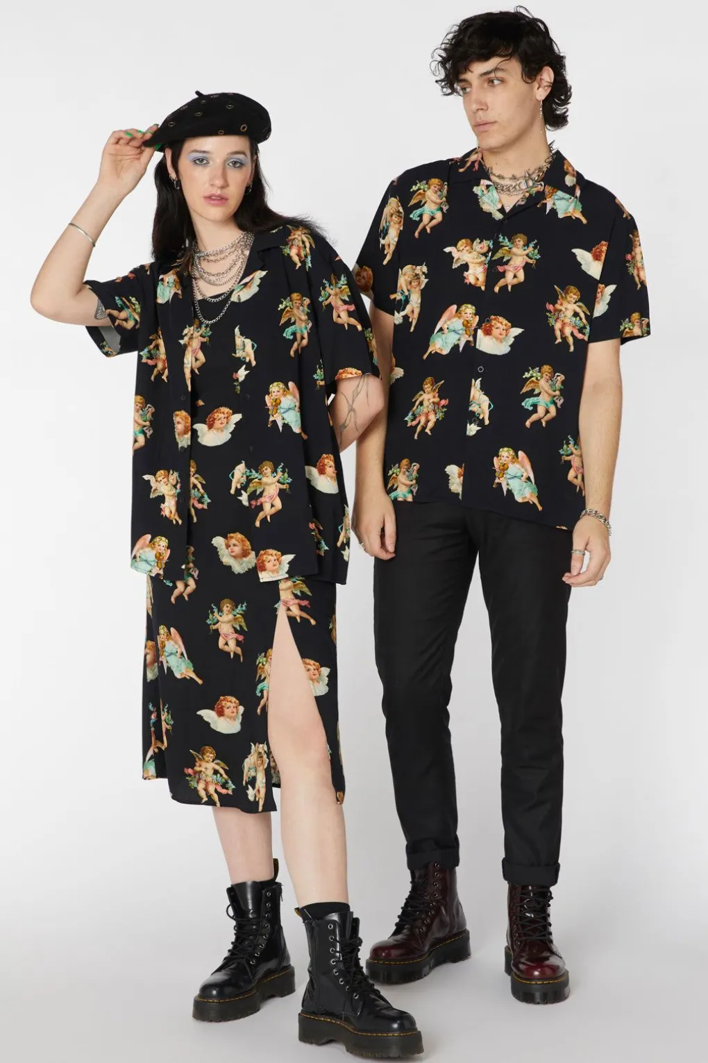 Cherub Viscose Print Shirt