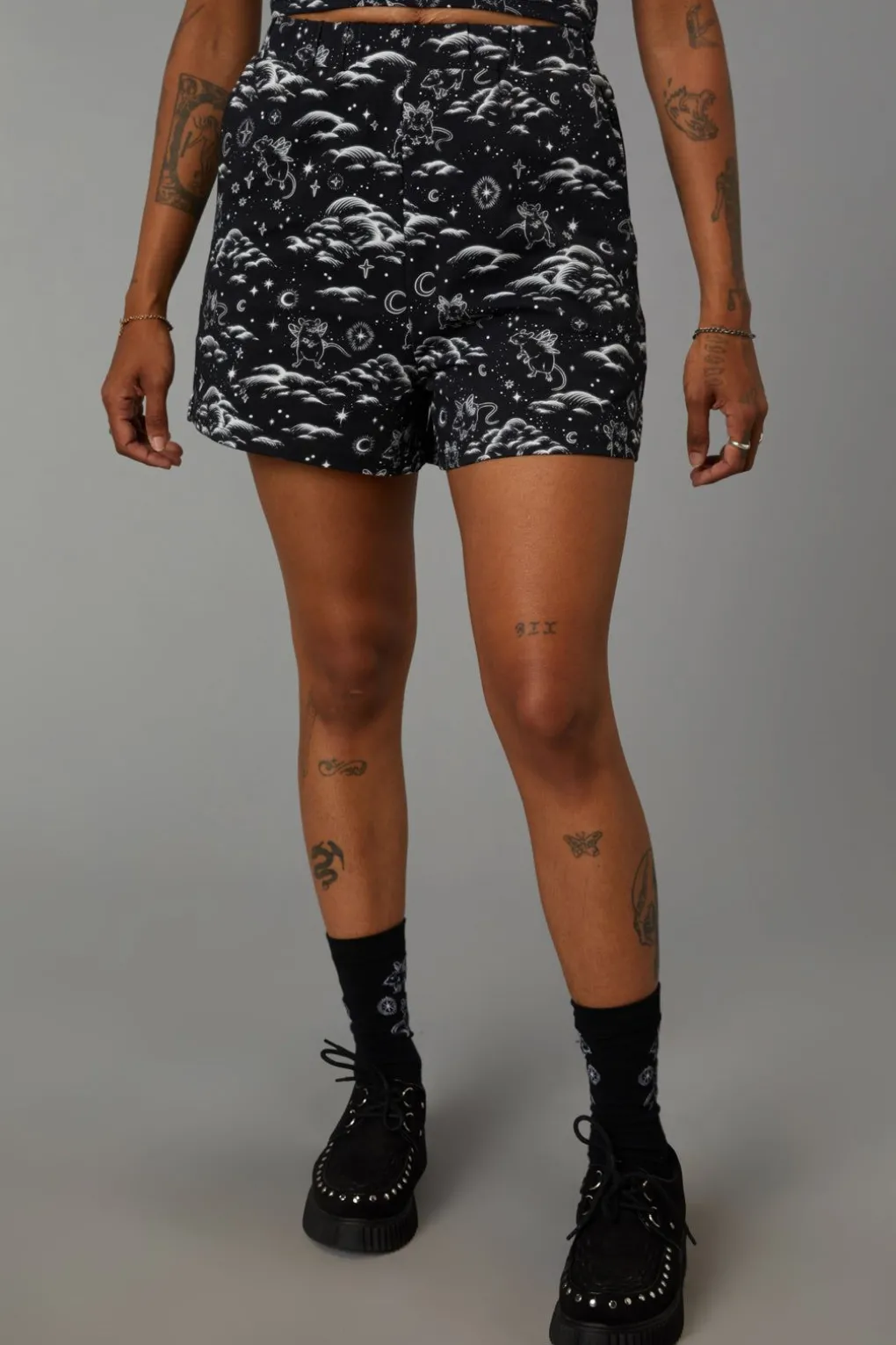 Cloudy Nights Print Short