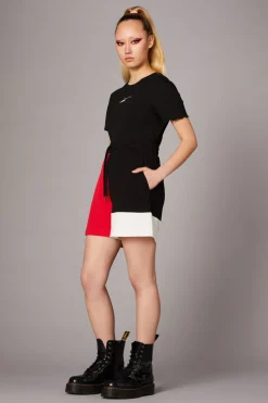 Colourblock Grunge Short