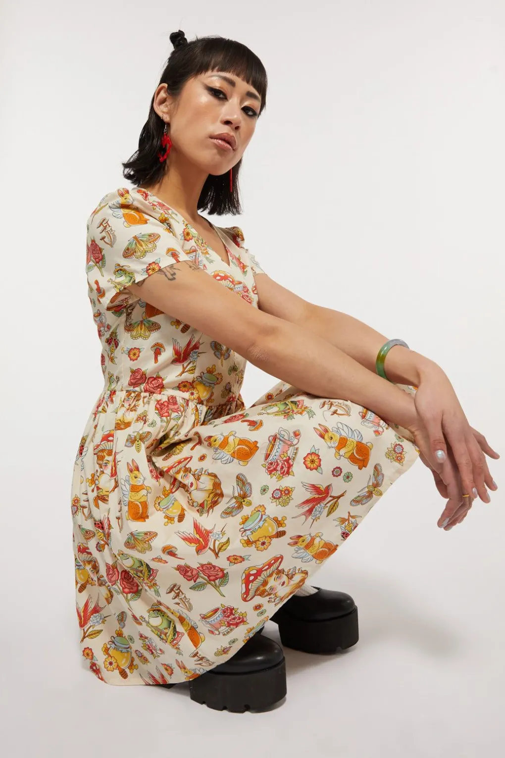 Cottagecore Tattoo Dress