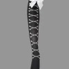 Crossbone Corset Socks