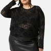 Curve Decaying Days Flocked Mesh Top