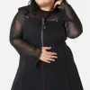 Curve Defrauded Contrast Stitch Pinafore