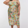 Curve Glade Satin Slip Dress