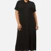 Curve Glitter Mesh Midi Dress
