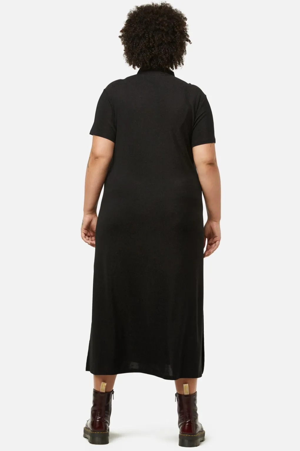 Curve Glitter Mesh Midi Dress