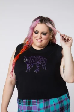 Curve Grinning Cat Placement Vest