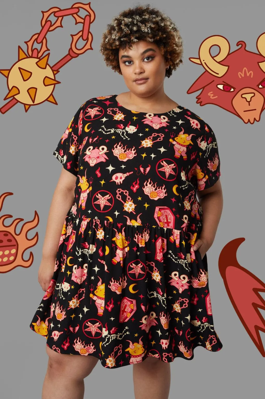 Curve Hellish Dress