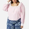 Curve Picnic Party Corset Blouse