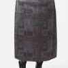 Curve Ruined Mansion Satin Brocade Skirt