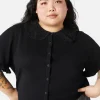 Curve Time Passing Romantic Crop Cardi