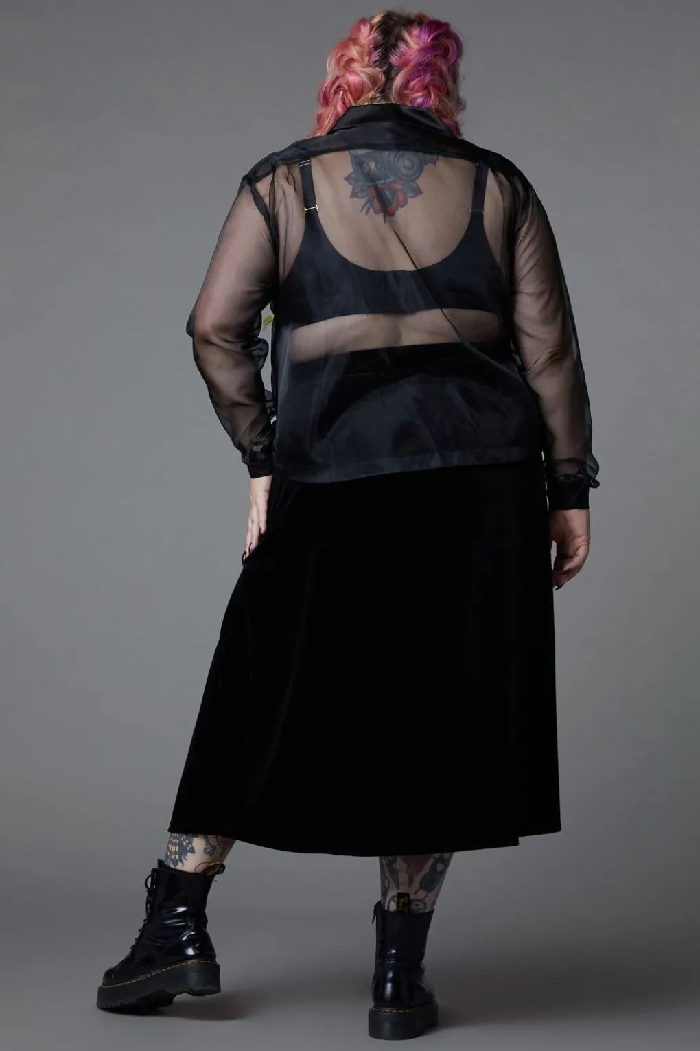 Curve X-Ray Print Blouse