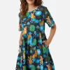 Cute Cat Smock Dress