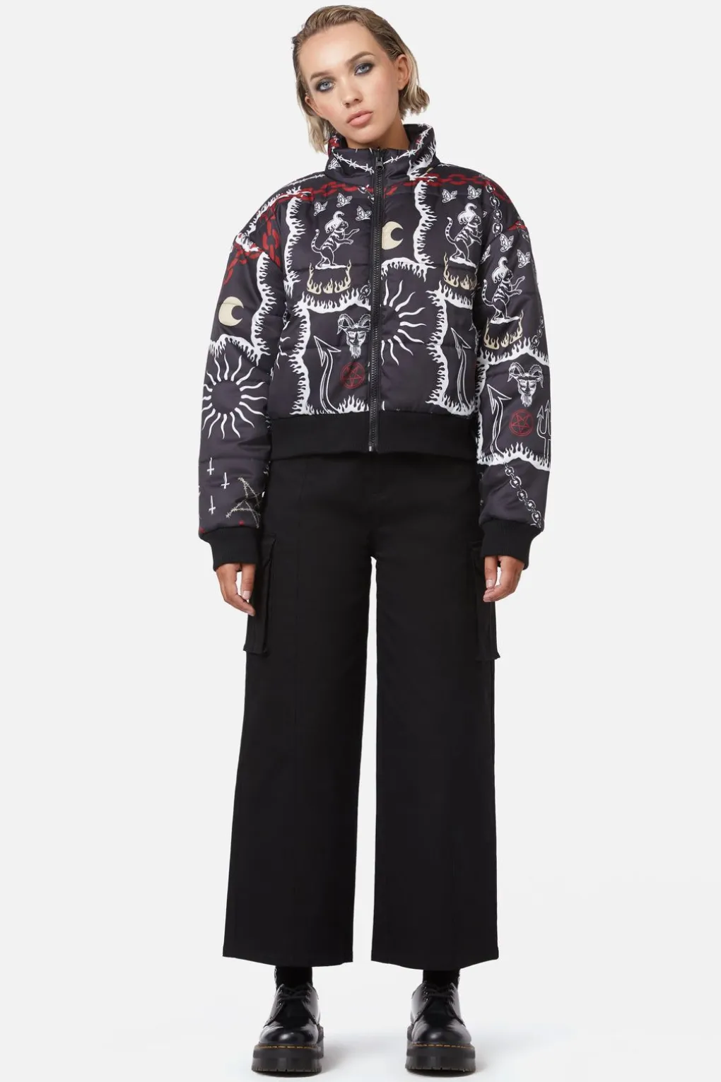 Dark Tarot Puffer Jacket