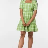 Dazed Tartan Ruffle Dress