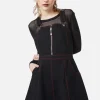 Defrauded Contrast Stitch Pinafore