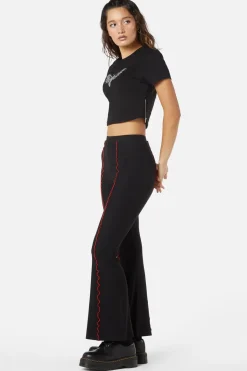 Diamante Butterfly Zipper Tee