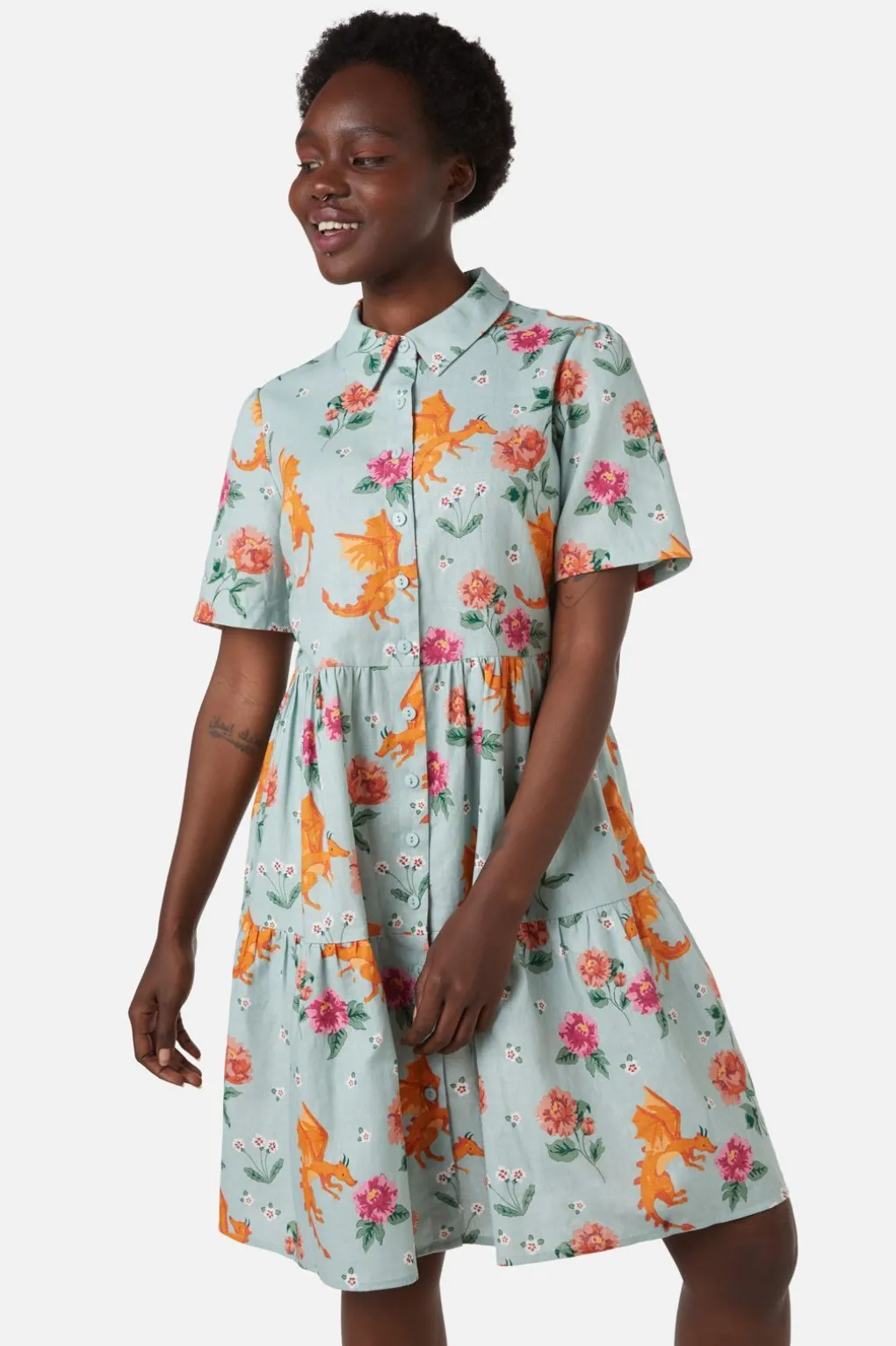 Dragon Shirt Dress