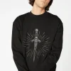 Embroidery Dagger Sweater
