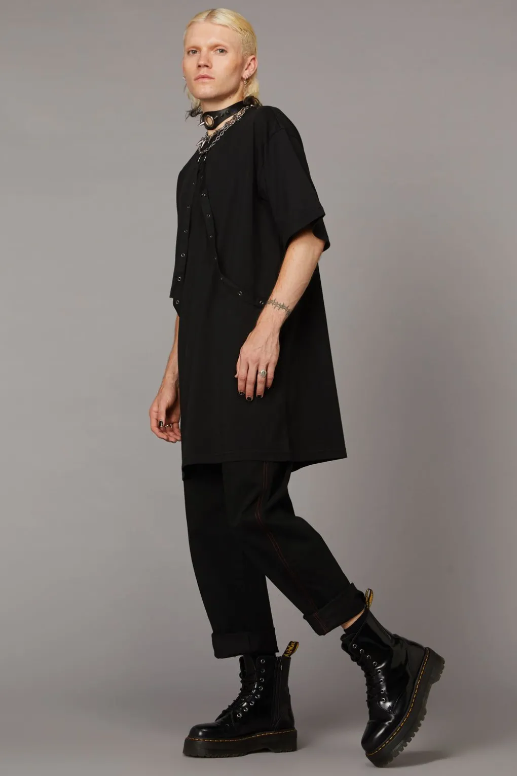 Eyelet Trim Dress