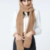 Faux Fur Bear Hat With Scarf