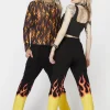 Flame Border Track Pant