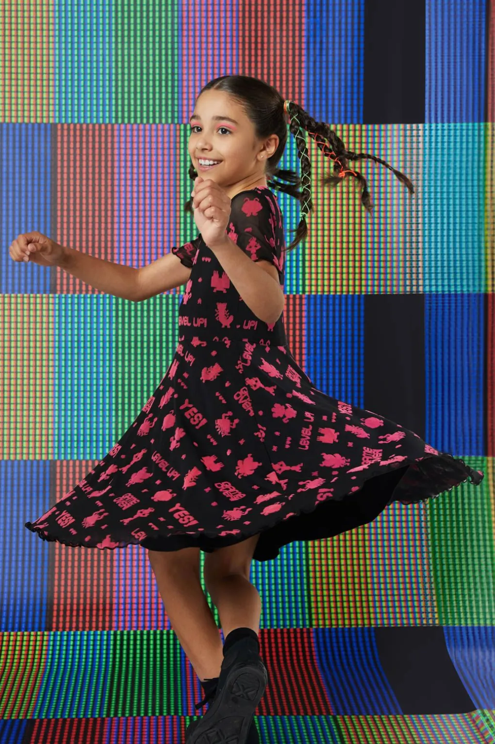 Game Over Kids Mesh Dress