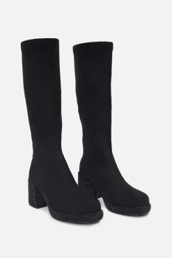 Glitter Sole Knee Boot