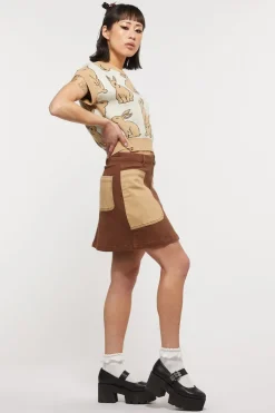 Hamlet Split Drill Skirt