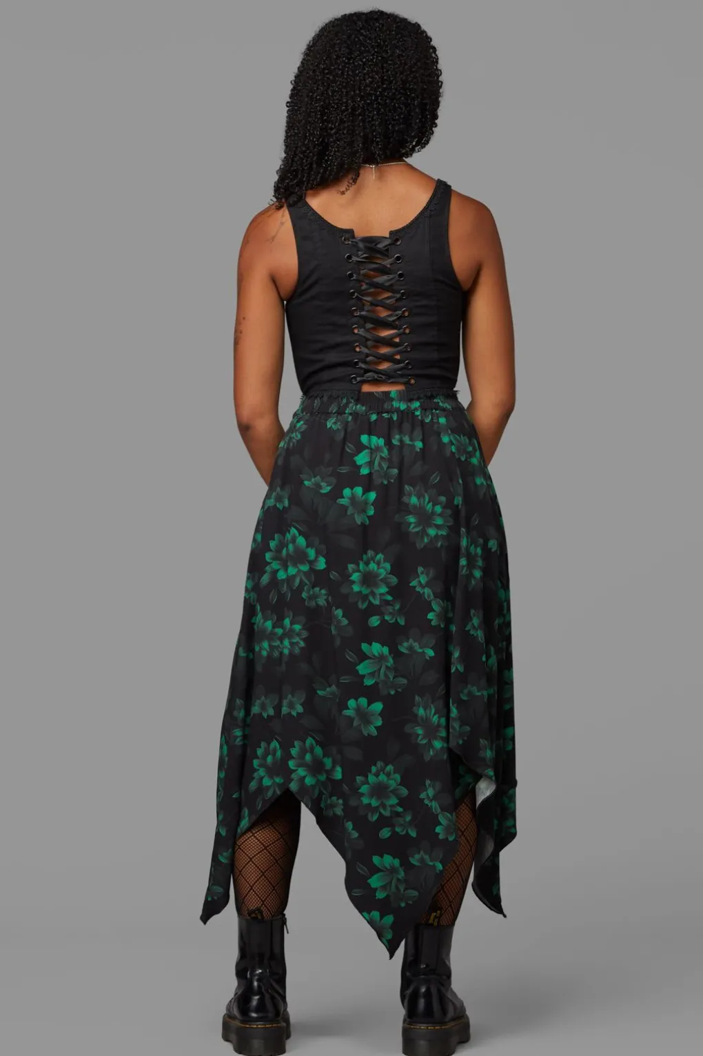 Haunted Bloom Floral Skirt