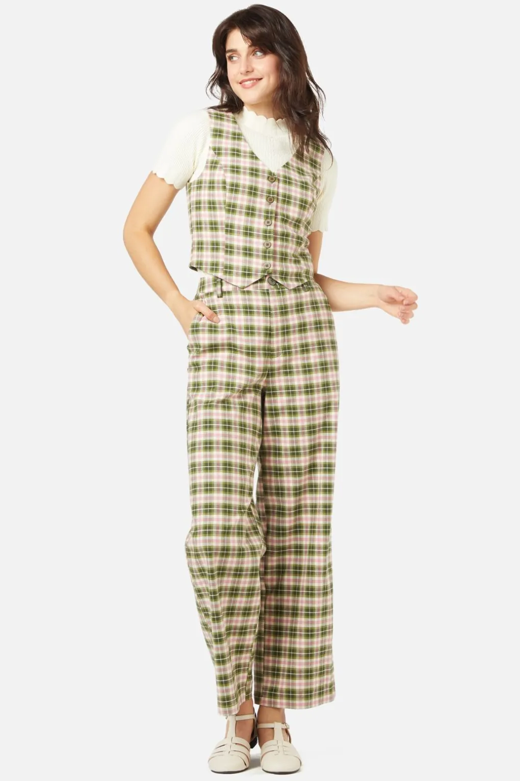 Hazel Check Pant