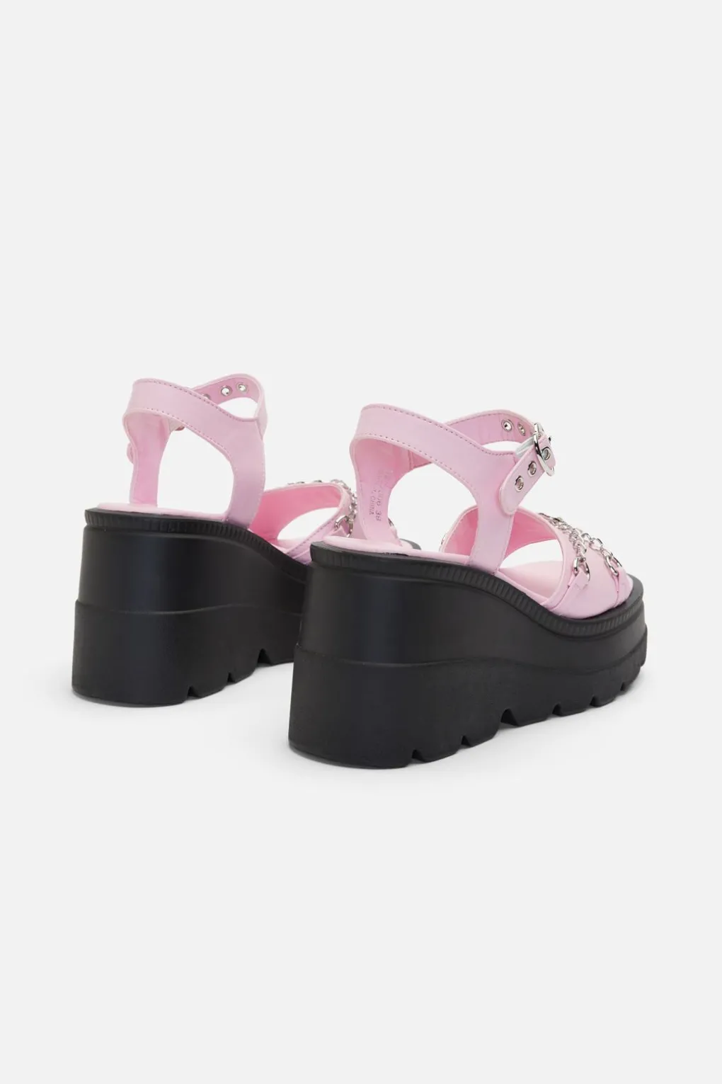 Heart Trim Platform Sandal