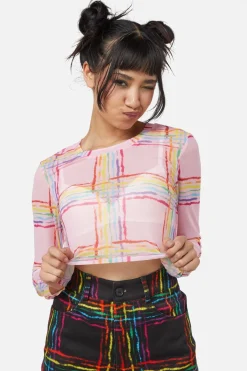 Hype Queen Mesh Crop